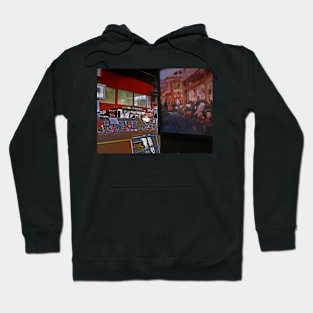 Morning at Cafe Trieste Hoodie